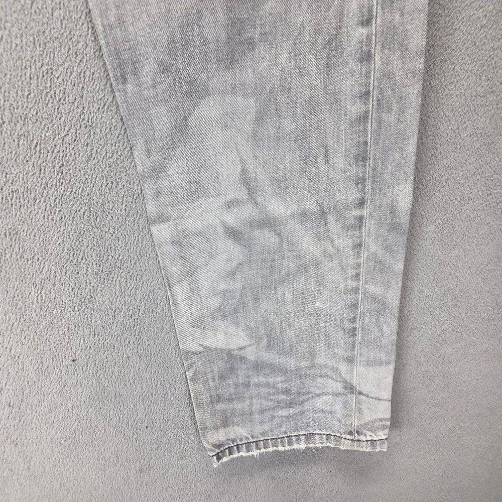 Diesel Jeans Mens 33x34 Gray Iakop Regular Slim Tapered Button Fly 008QP